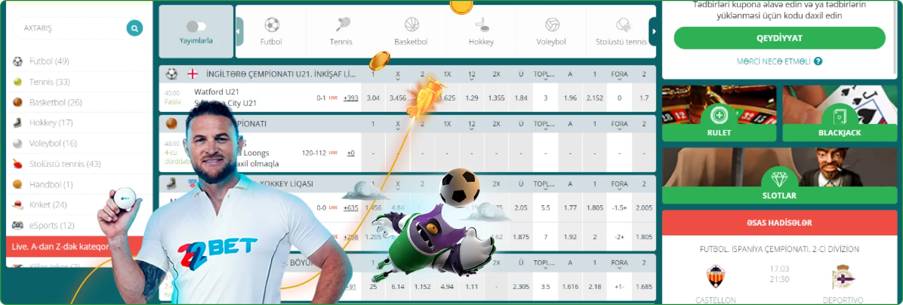 22Bet bukmeker kontoru